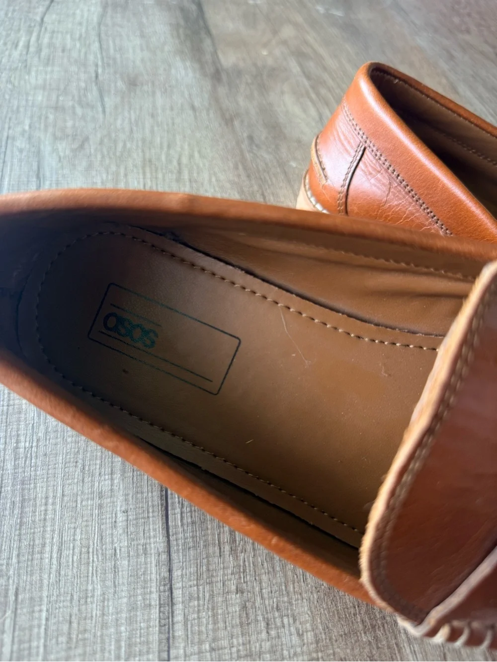 ASOS Men's Brown Leather Tassel Loafers